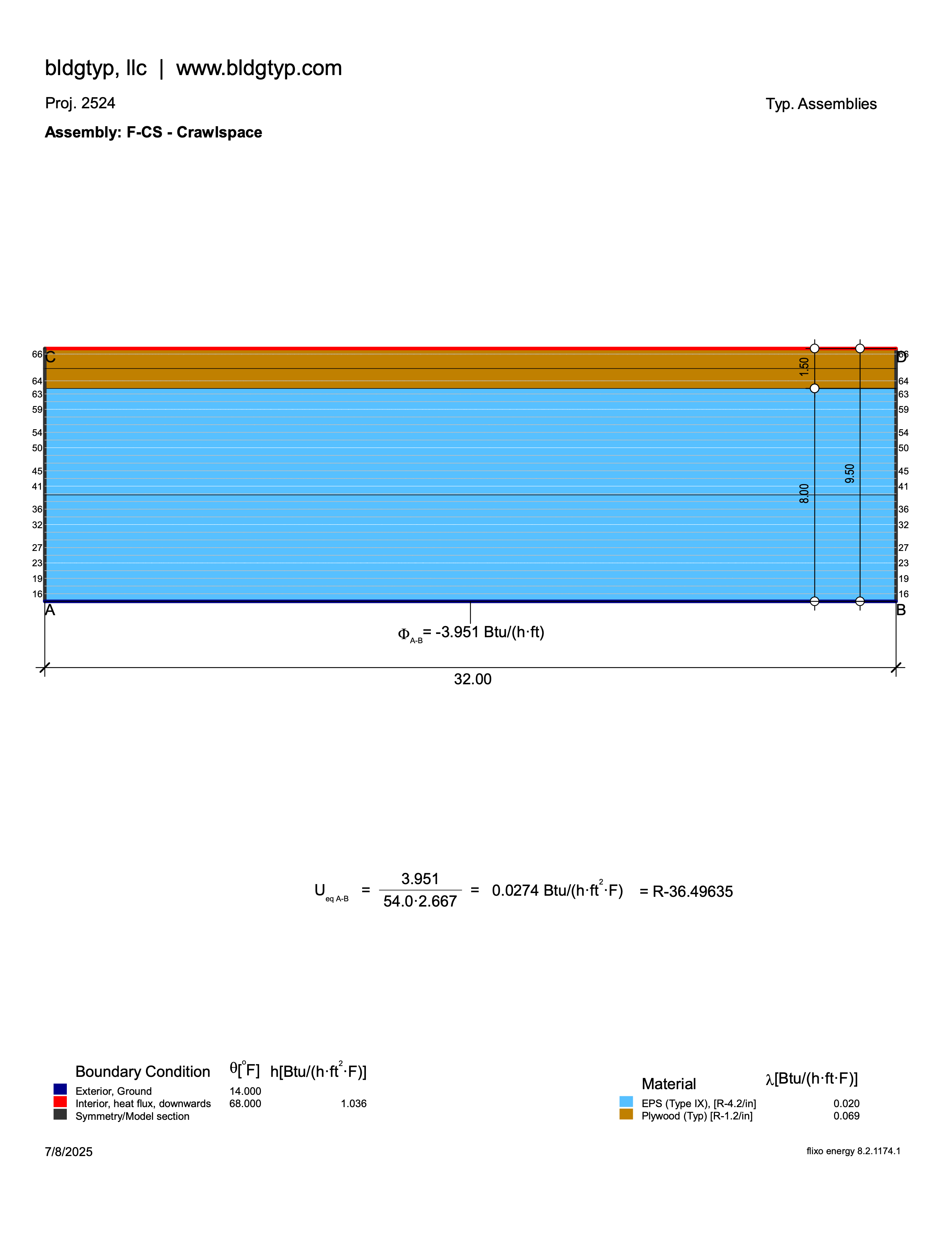Floor F-CS crawlspace assembly