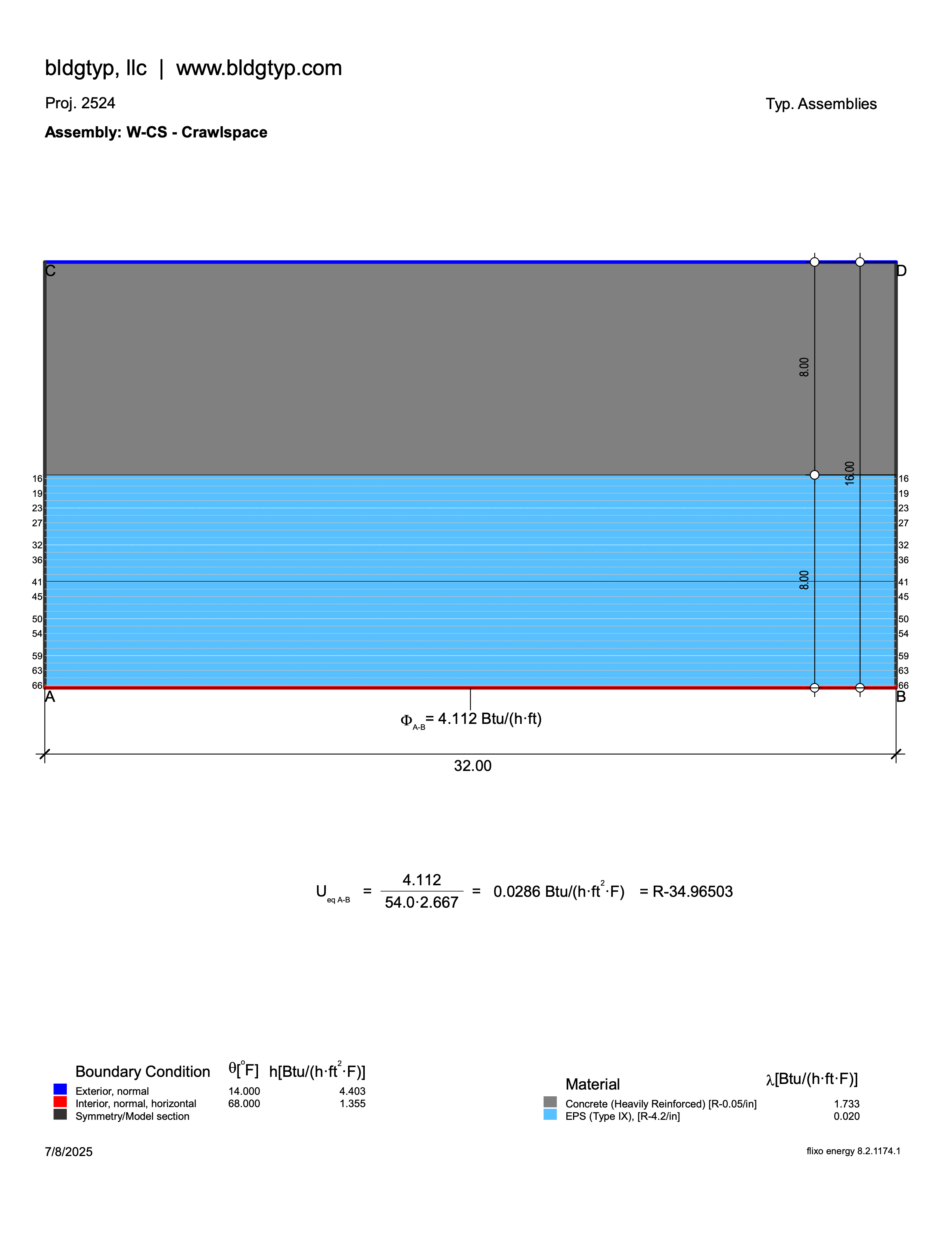 Wall W-CS crawlspace assembly