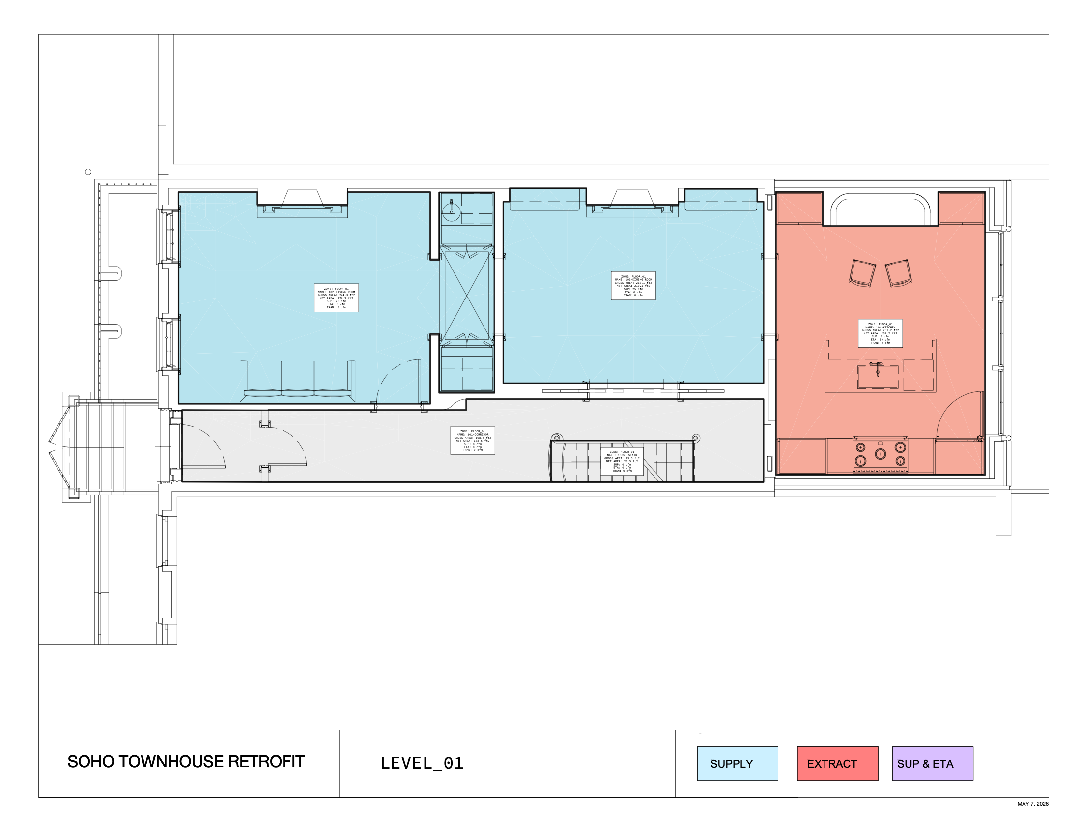 Ventilation plan level 01
