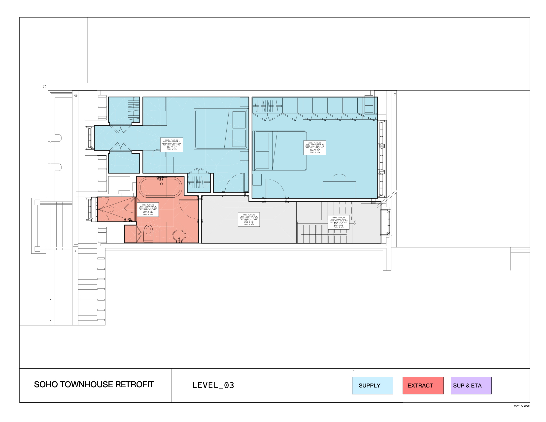 Ventilation plan level 03